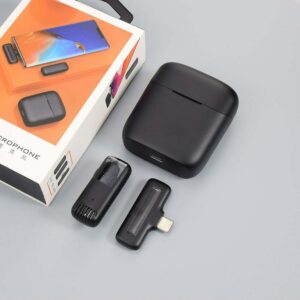 DK11 Dual Wireless Microphone with Charging Case