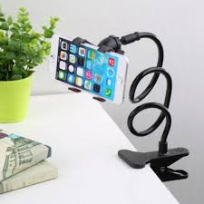 Flexible 360 Rotation Clip Mobile Cell Phone Holder Lazy Bed Desktop Bracket Mount Stand Phone Clip Holder