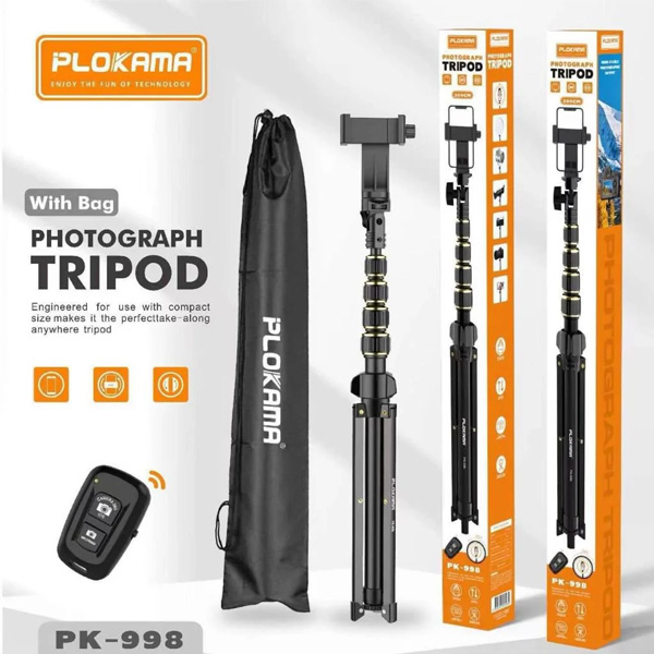 Plokama-PK-998-Selfie-Stand-Tripod- Plokama PK-998 Selfie Stand Tripod