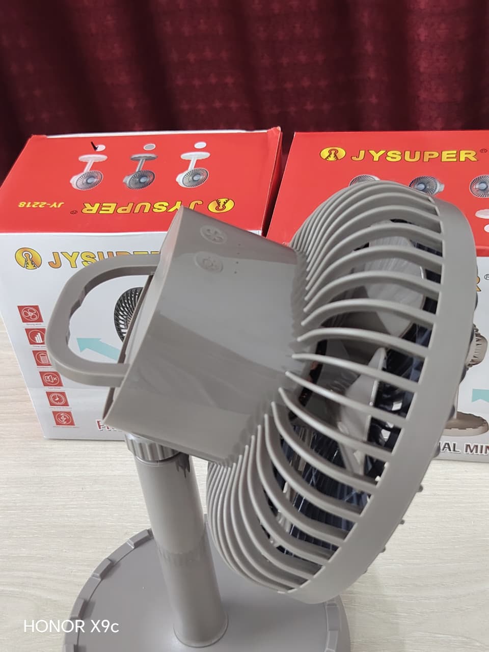 JYSUPER JY-2218 rechargeable fan - Image 4
