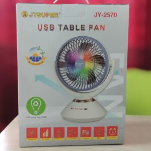 Joysuper JY-2570 USB Rechargeable Table Fan