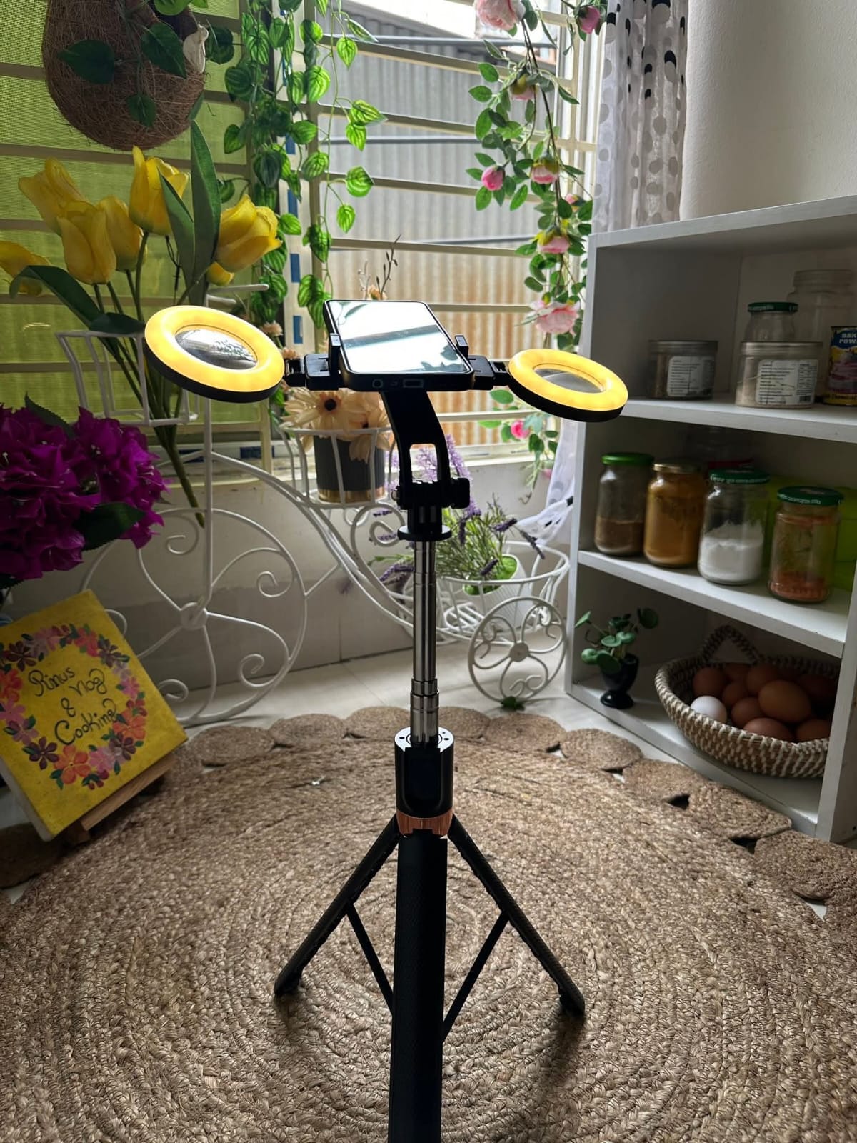 K9 Pro Selfie Stick Tripod with Dual LED Light & Bluetooth Remote - Image 2