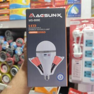 MS-888E Rechargeable LED Emergency Light – 7200mAh Battery